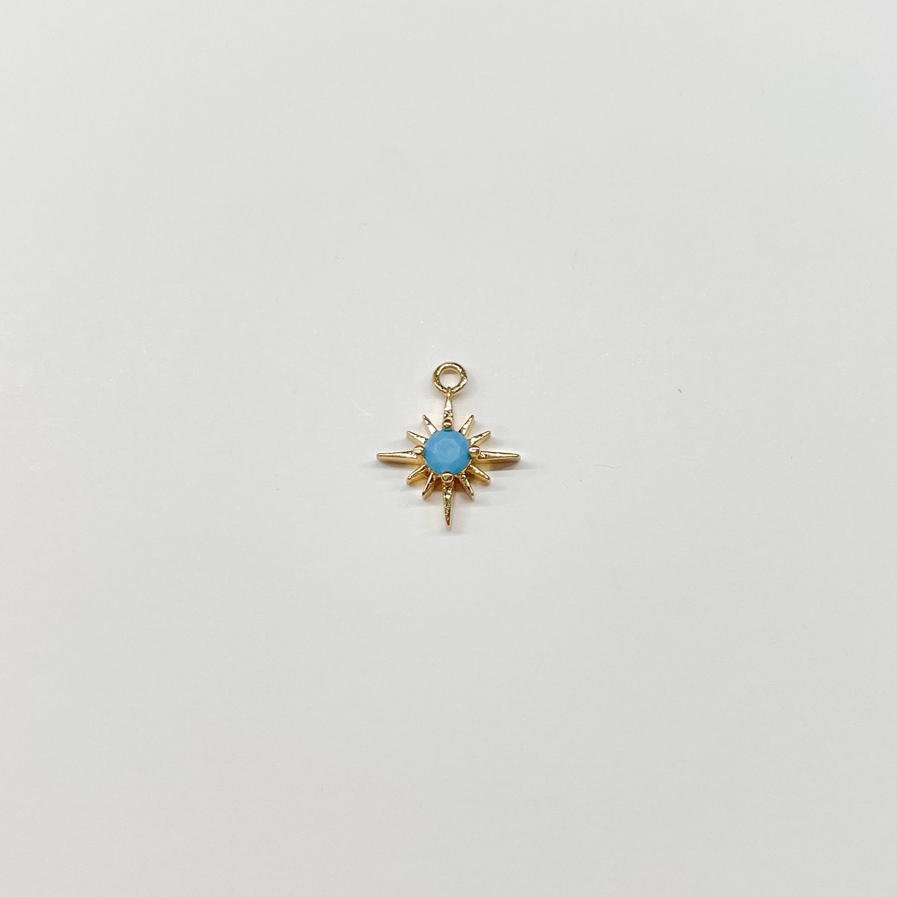 Best Selling Gold Birthstone Burst Charm