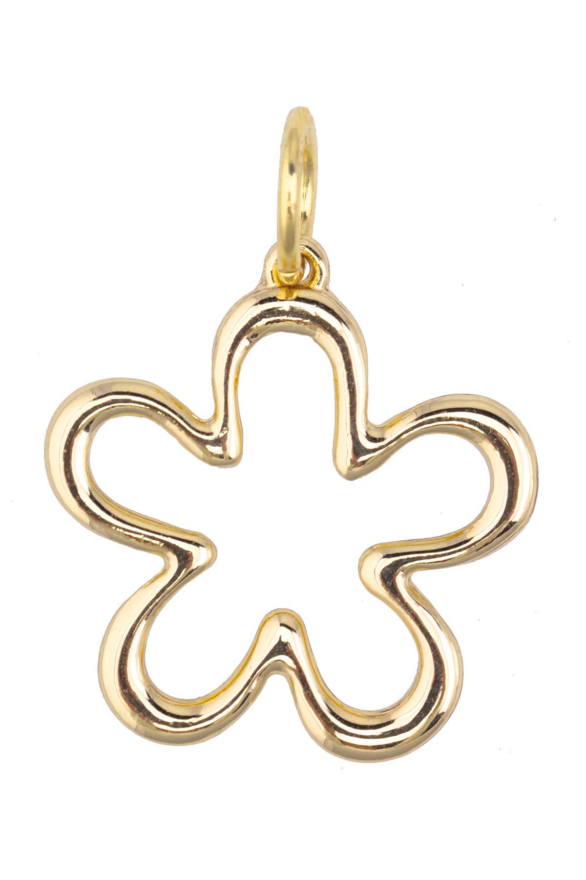 Squiggly Flower Charm