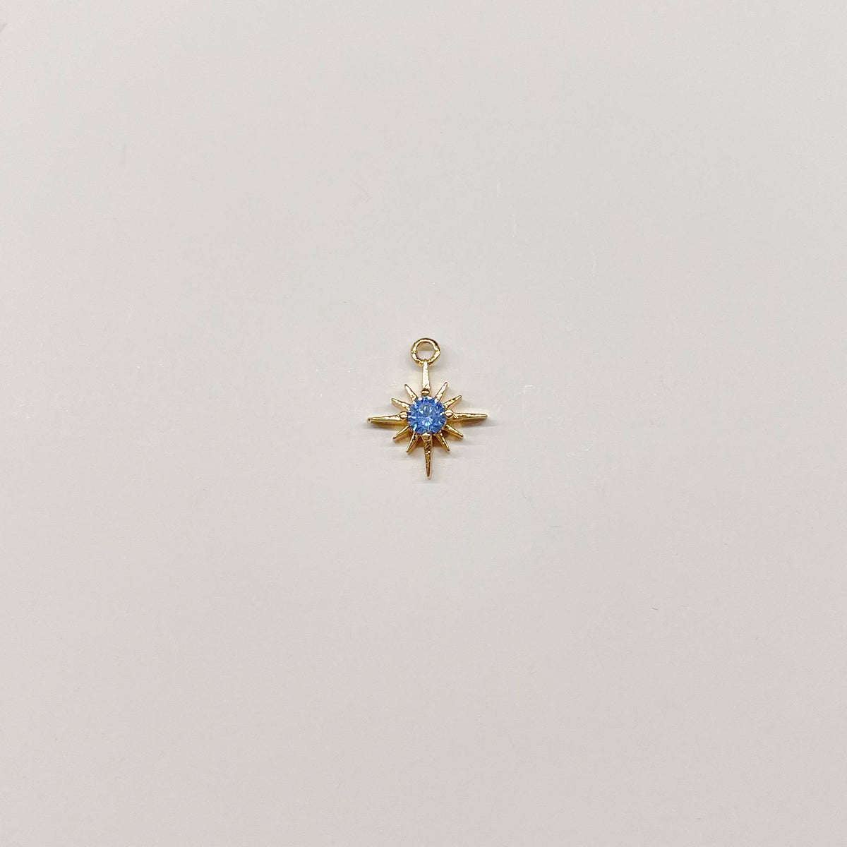 Best Selling Gold Birthstone Burst Charm