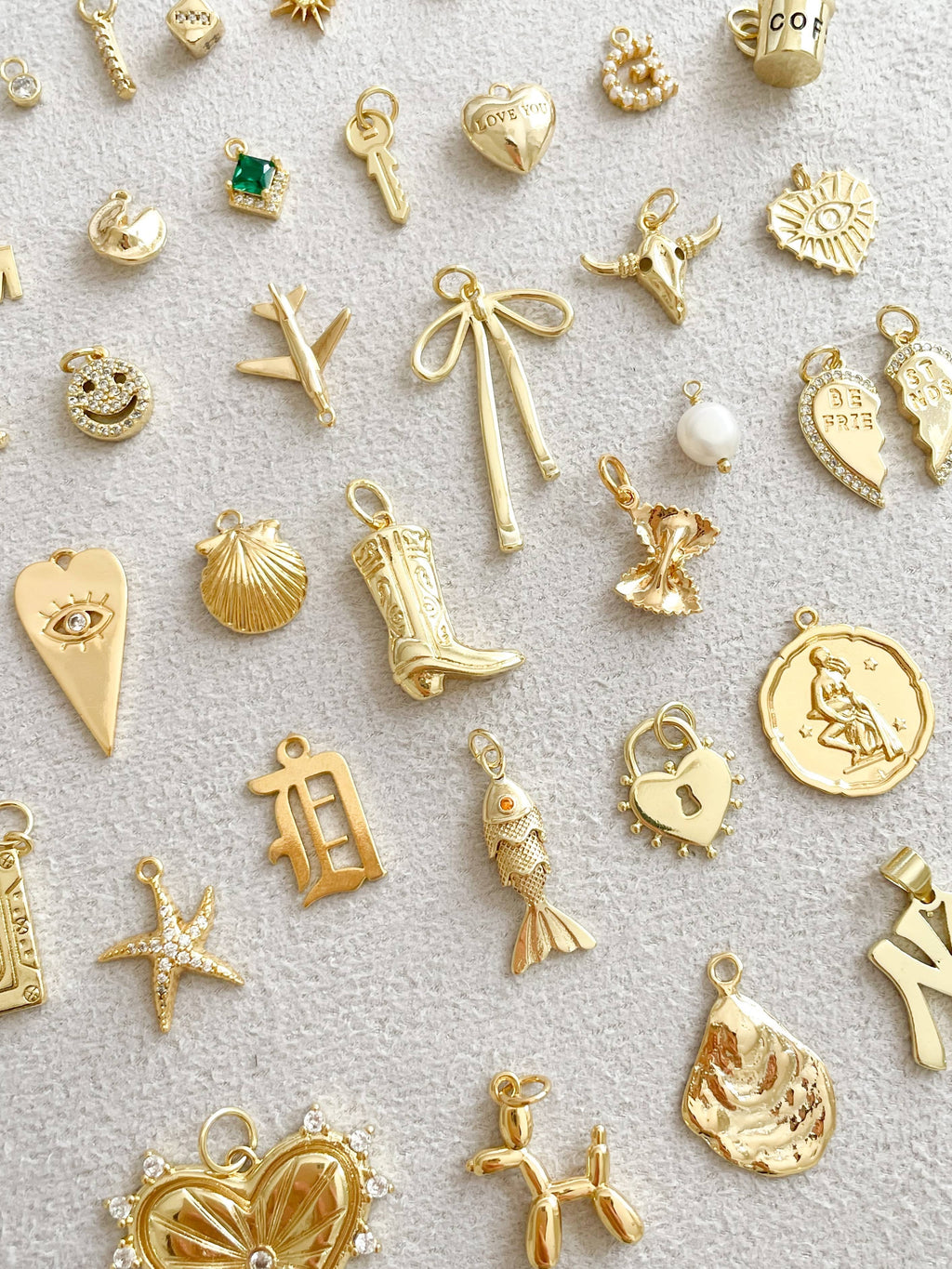 Assorted Best Selling Gold Charms - Small Retail Charm Set