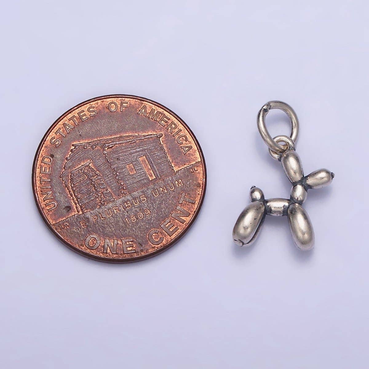 Sterling Silver S925 Dog Balloon Pet Animal Charm | SL-290