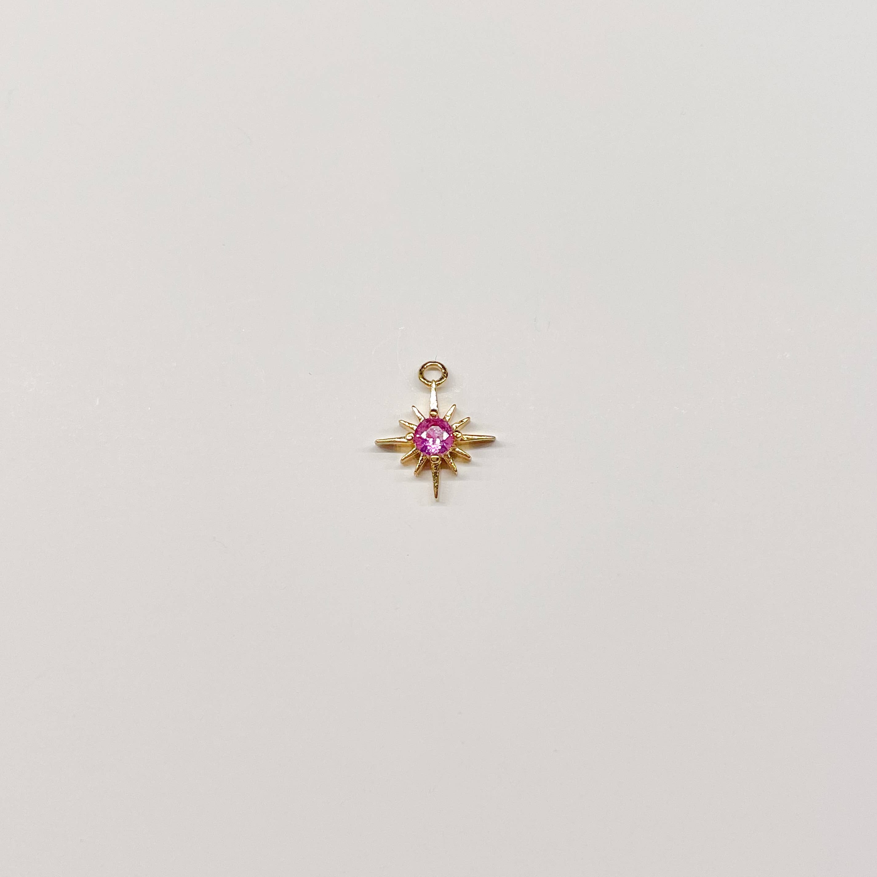 Best Selling Gold Birthstone Burst Charm