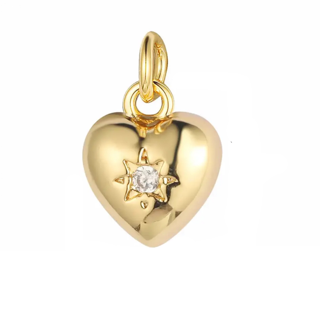 Starburst Heart Charm