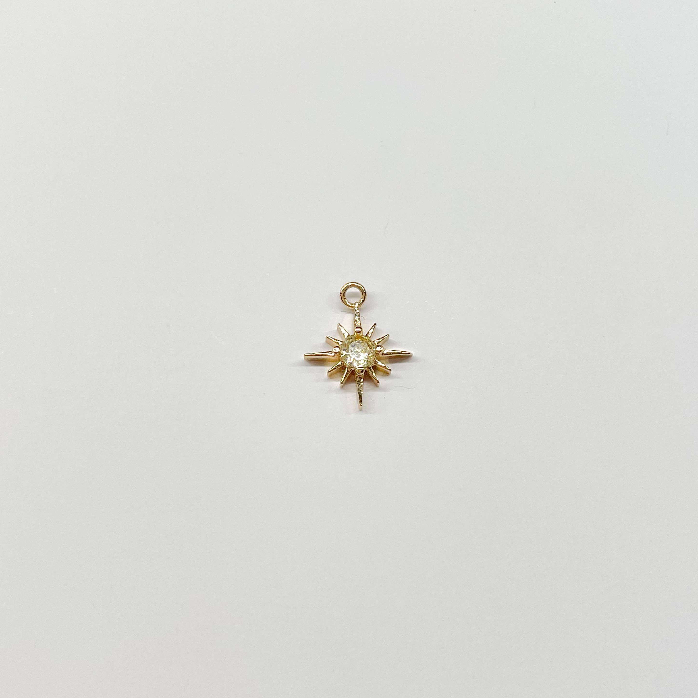 Best Selling Gold Birthstone Burst Charm